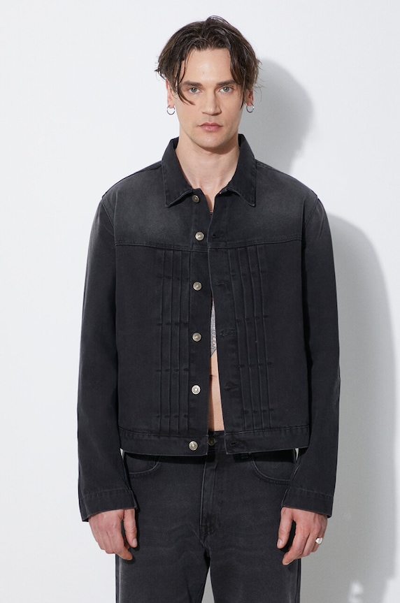 424 denim jacket Denim Truck Jacket without black FF4SMJ30AP.TE002.991