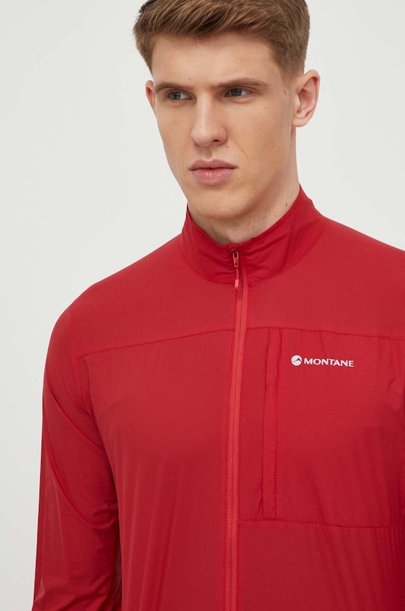 Montane széldzseki Featherlite nem bélelt piros MFLJK15