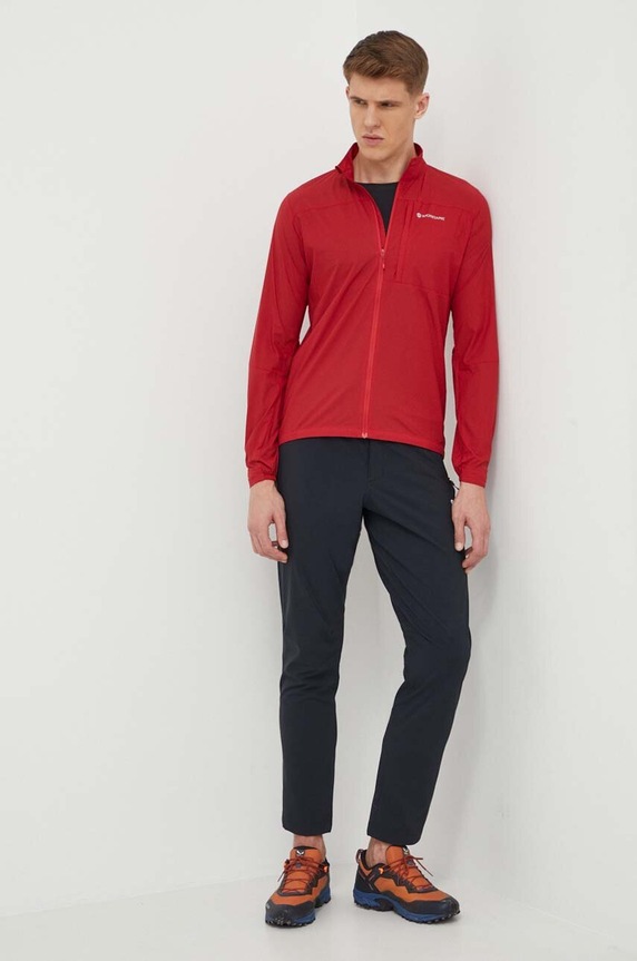 Montane széldzseki Featherlite MFLJK15 piros SS24