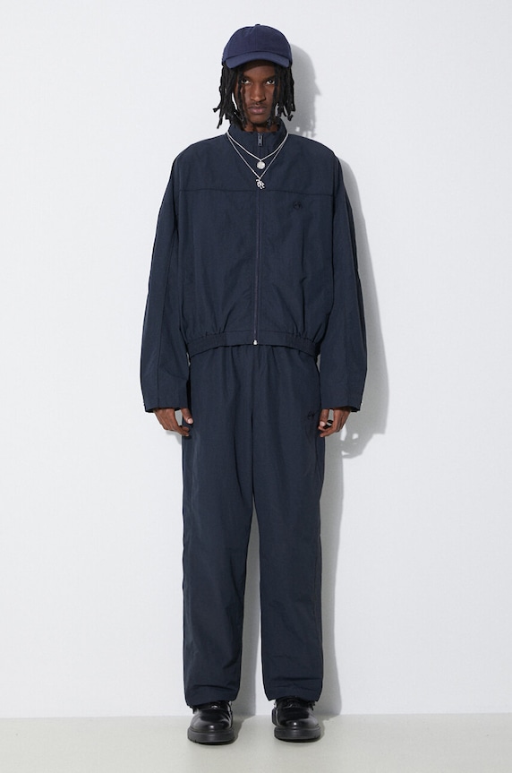 Μπουφάν AMBUSH Nylon Track Jacket BMEA002S24FAB0014646 σκούρο μπλε SS24