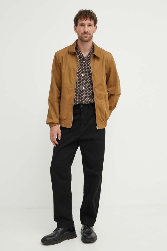 Bunda A.P.C. blouson gilbert COGXS.H02922.CAB hnědá SS24