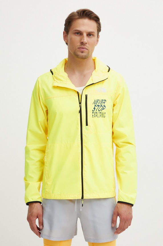The North Face széldzseki Higher nem bélelt sárga NF0A8727UIC1