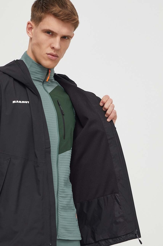 Mammut kurtka przeciwdeszczowa Alto 1010.30611 czarny
