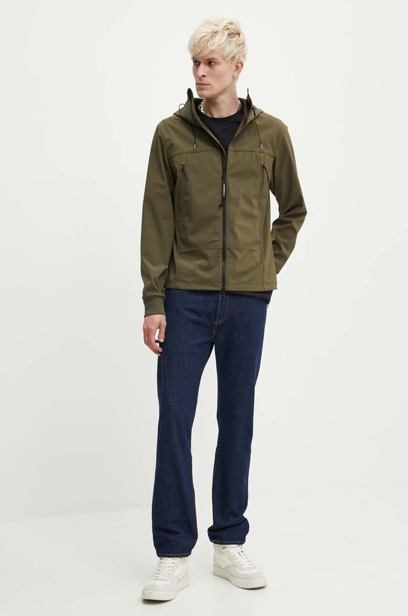 C.P. Company kurtka Shell-R Goggle 16CMOW002A005968A zielony SS24