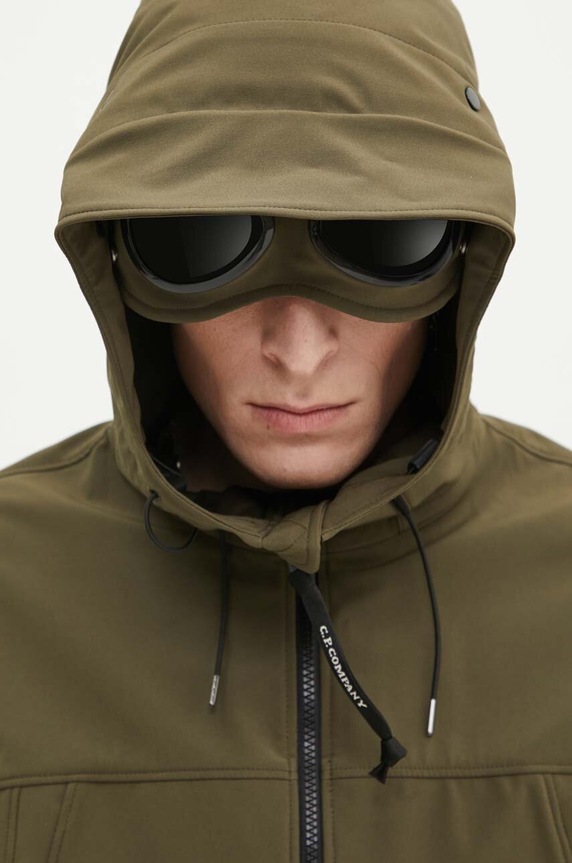 C.P. Company kurtka Shell-R Goggle zielony 16CMOW002A005968A