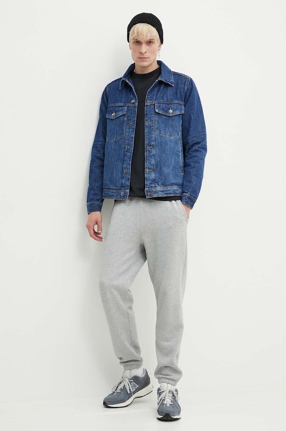 Wood Wood kurtka jeansowa Ivan Denim 12315106.7051 niebieski SS24