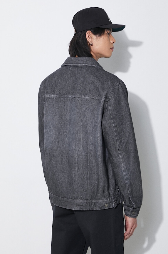 Oblečení Džínová bunda Wood Wood Ivan Denim 12315107.7051 černá