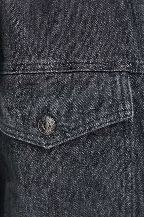 Τζιν μπουφάν Wood Wood Ivan Denim 12315107.7051 μαύρο