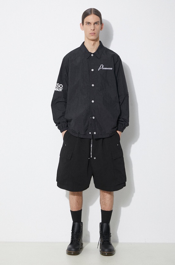 PLEASURES kurtka Gypsy Coach Jacket P24SP009.BLACK czarny SS24