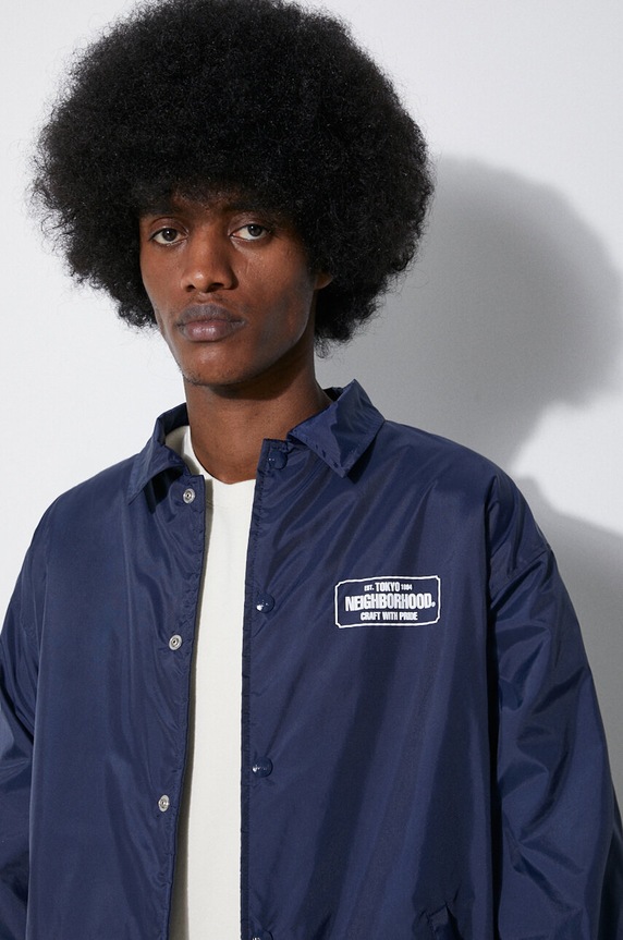 Bunda NEIGHBORHOOD Windbreaker Jacket-2 241TSNH.JKM06 námořnická modř