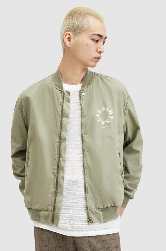 Bunda AllSaints TIERRA FADED BOMBER bomber zelená M006OA