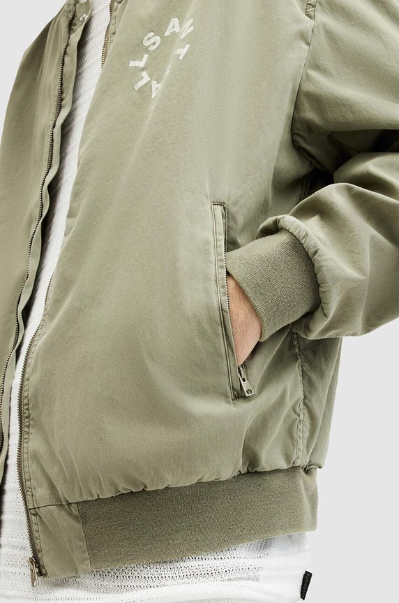 Oblečenie Bunda AllSaints TIERRA FADED BOMBER M006OA zelená