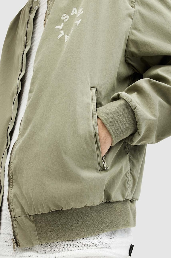 Oblečenie Bunda AllSaints TIERRA FADED BOMBER M006OA zelená