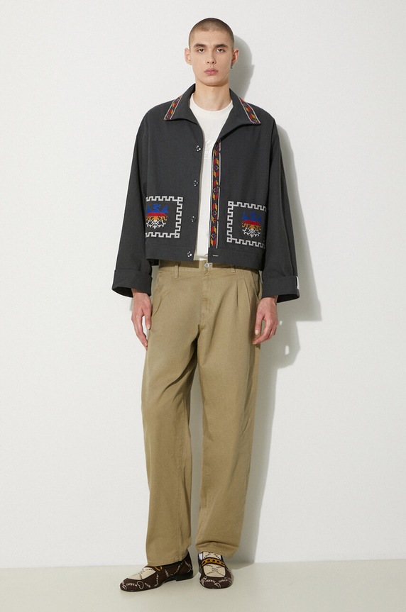 Куртка NEIGHBORHOOD GT Embroidery Jacket 241AQNH.JKM04 сірий SS24