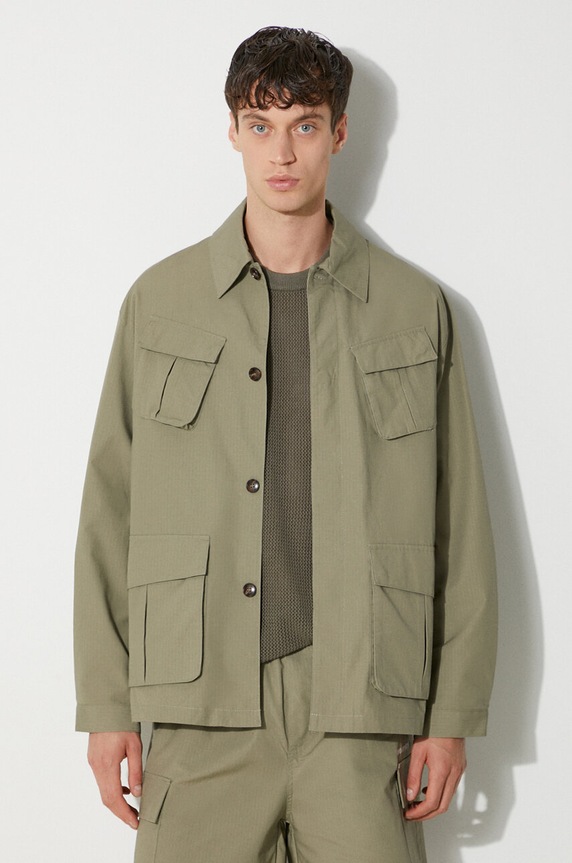 MKI MIYUKI ZOKU cotton jacket Ripstop Cargo Jacket green RIPSTOP.CARGO.JACKET