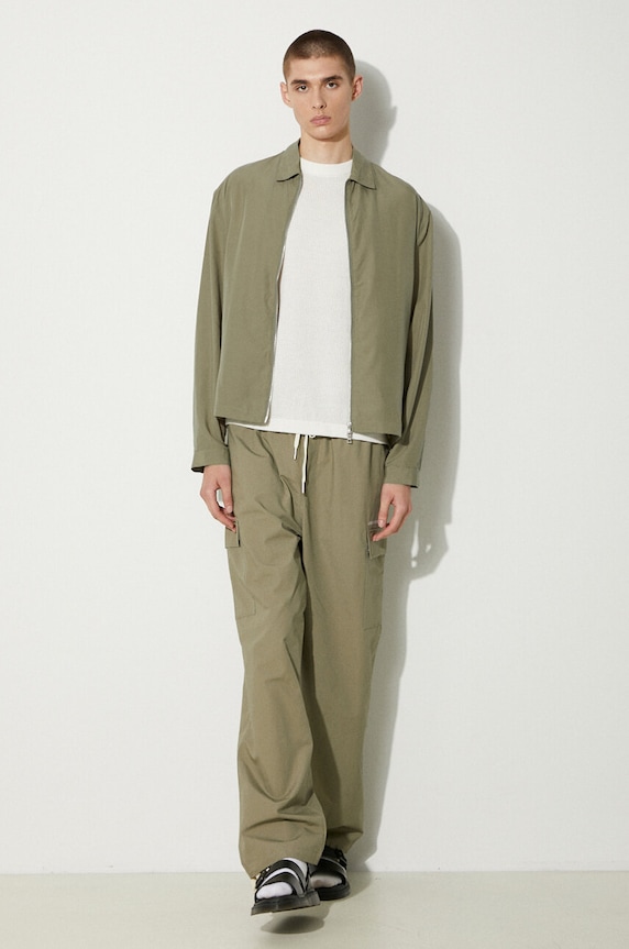 MKI MIYUKI ZOKU geaca Tencel Rider Jacket TENCEL.RIDER.JACKET verde AA00