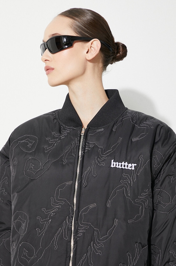 Butter Goods bomber jacket Scorpion BGQ1243401 black