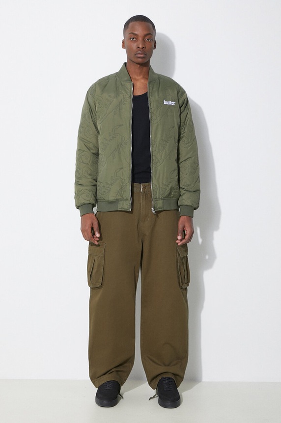 Butter Goods bomber jacket Scorpion BGQ1243402 green SS24