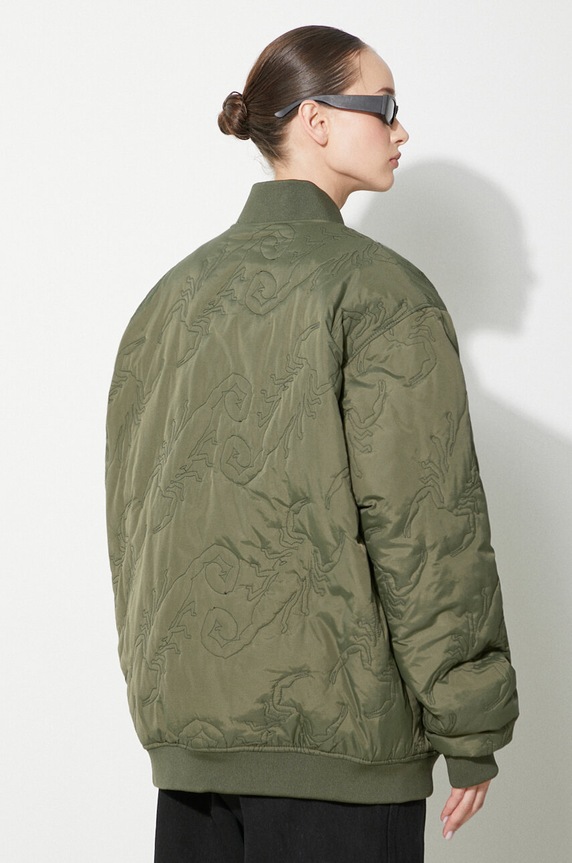 Butter Goods bomber jacket Scorpion BGQ1243402 green