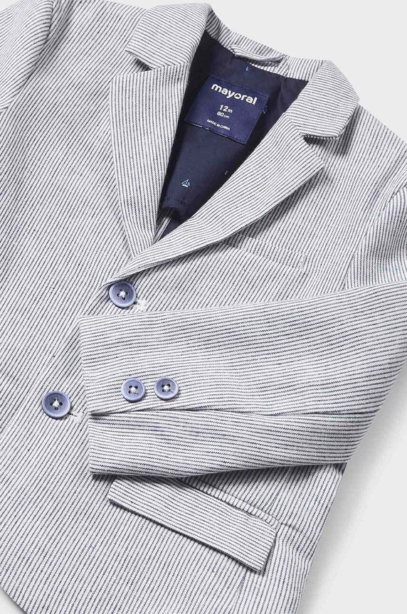 Mayoral blazer in misto lino per bambini blu 1444.3E.Baby.PPYH