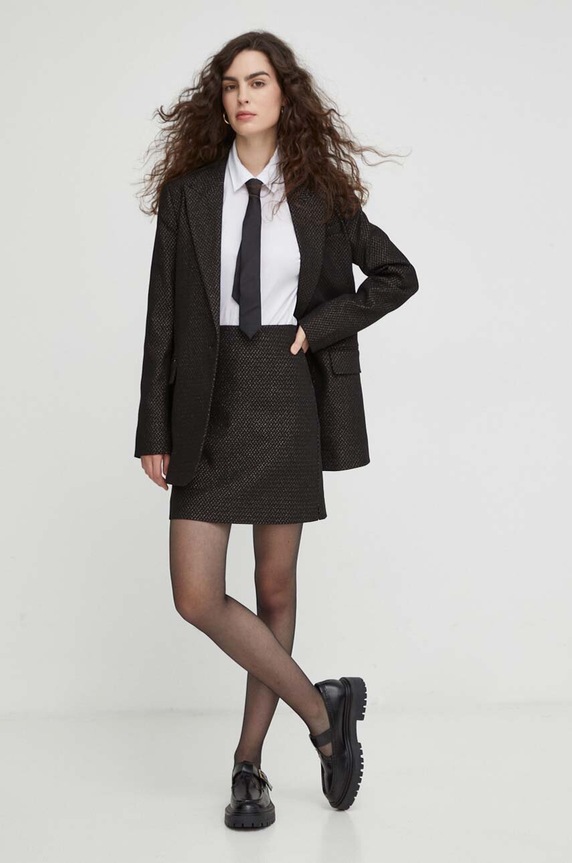 Bruuns Bazaar marynarka BBW3680 czarny SS24
