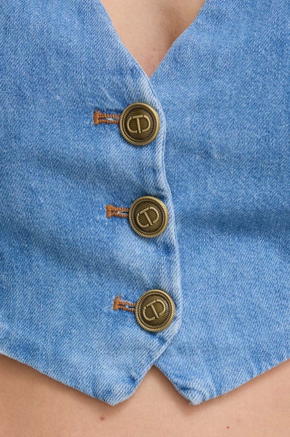 Twinset farmer mellény kék 241TP2632