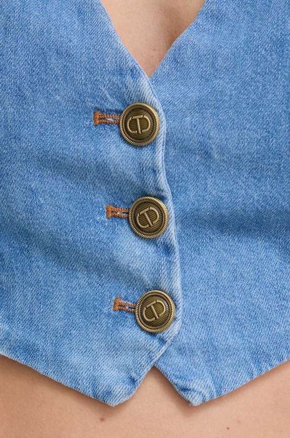 Twinset farmer mellény kék 241TP2632