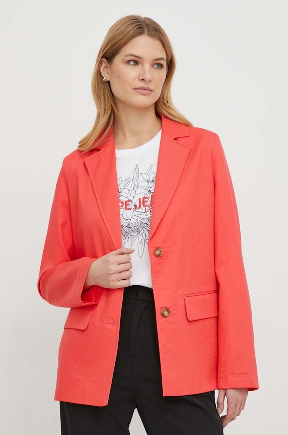 Pepe Jeans sacou cu captuseala rosu PL402320