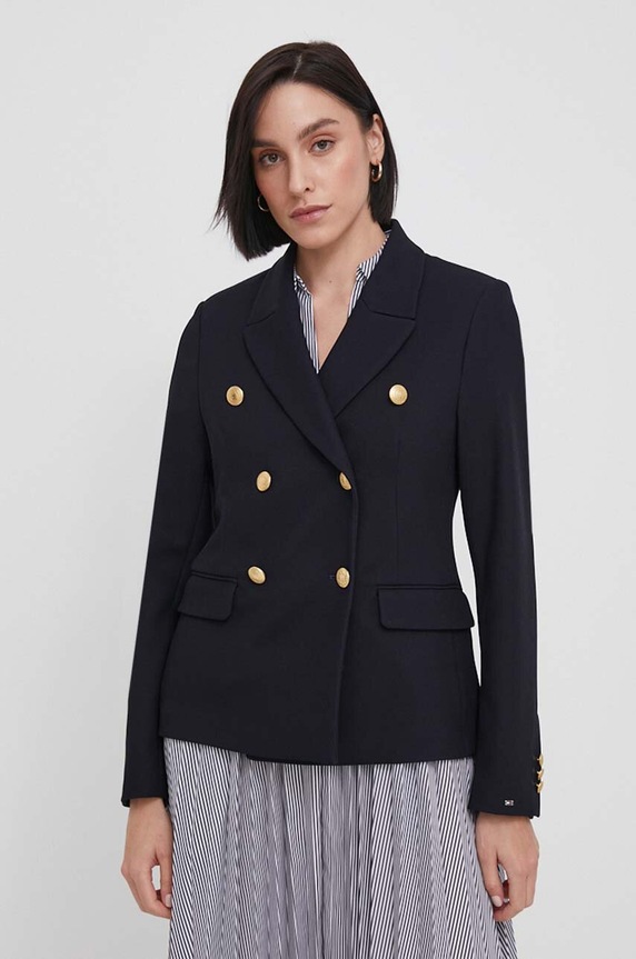 Tommy Hilfiger marynarka tkanina granatowy WW0WW42541