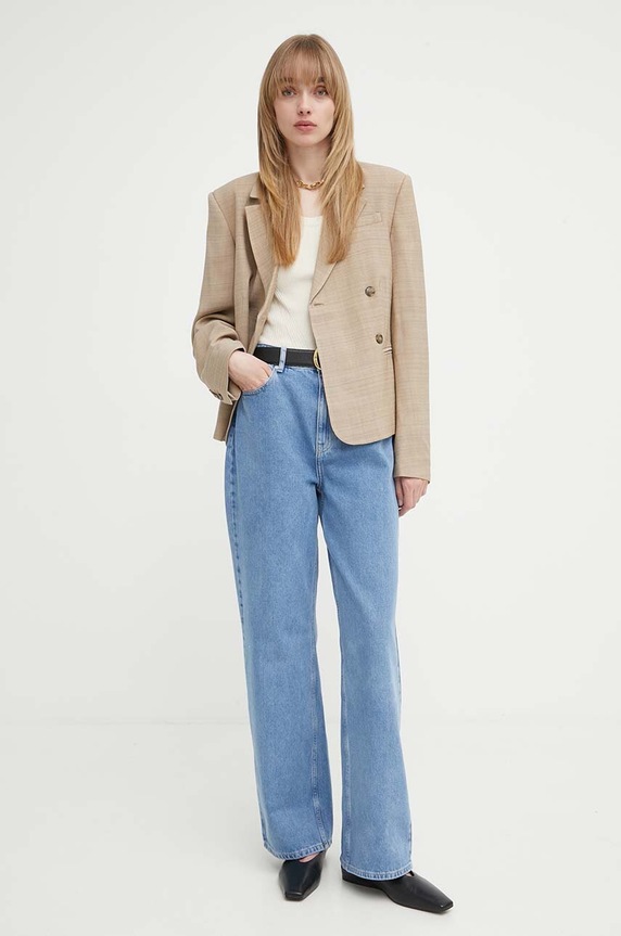 Herskind zakó Pli 5123110 bézs SS24