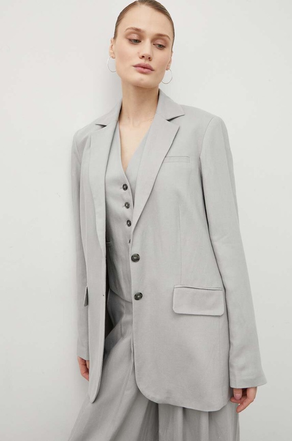 Herskind blazer din amestec de in gri 5116840