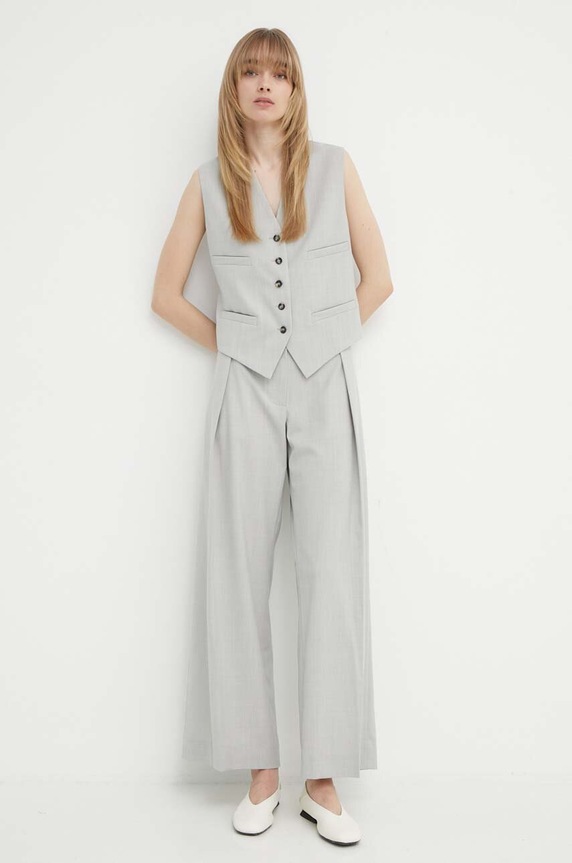 Vesta s příměsí vlny Day Birger et Mikkelsen Rudy - Classic Wool Blend DAY65243157 šedá SS24