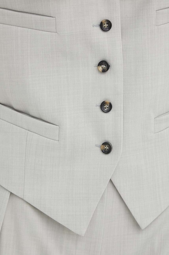 Vesta s příměsí vlny Day Birger et Mikkelsen Rudy - Classic Wool Blend DAY65243157 šedá