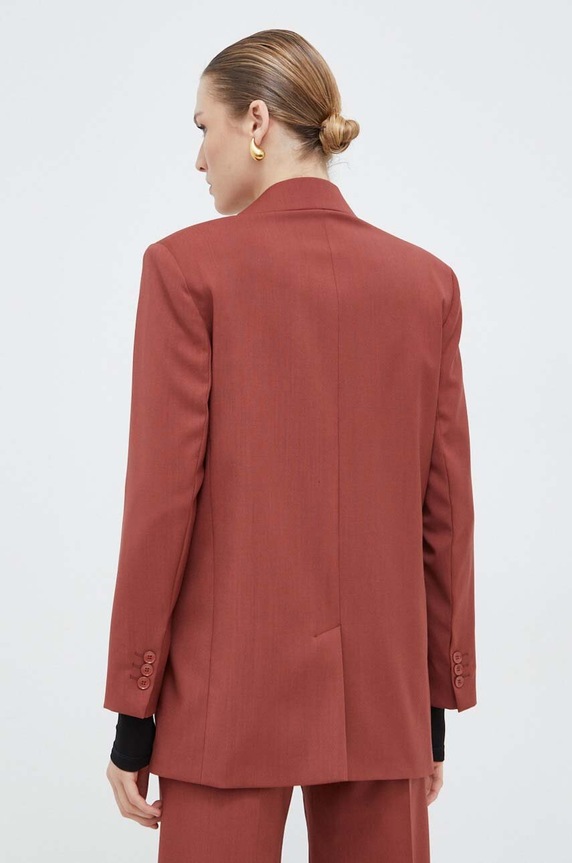 Odzież Weekend Max Mara marynarka wełniana 2415041081600 czerwony