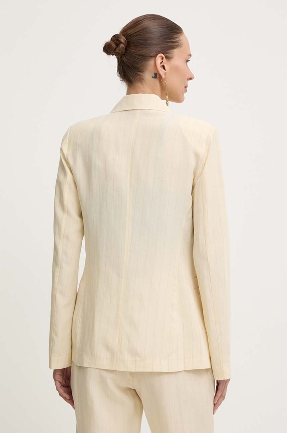 Ρούχα Blazer με μείγμα λινών Liu Jo MA4049.T4818 μπεζ