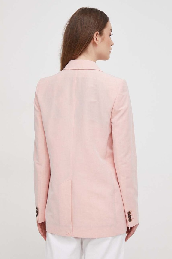 Oblečení Sako s příměsí lnu Barbour LTA0118 růžová