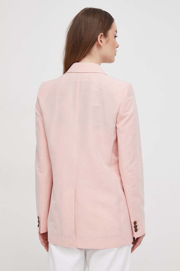 Oblečení Sako s příměsí lnu Barbour LTA0118 růžová