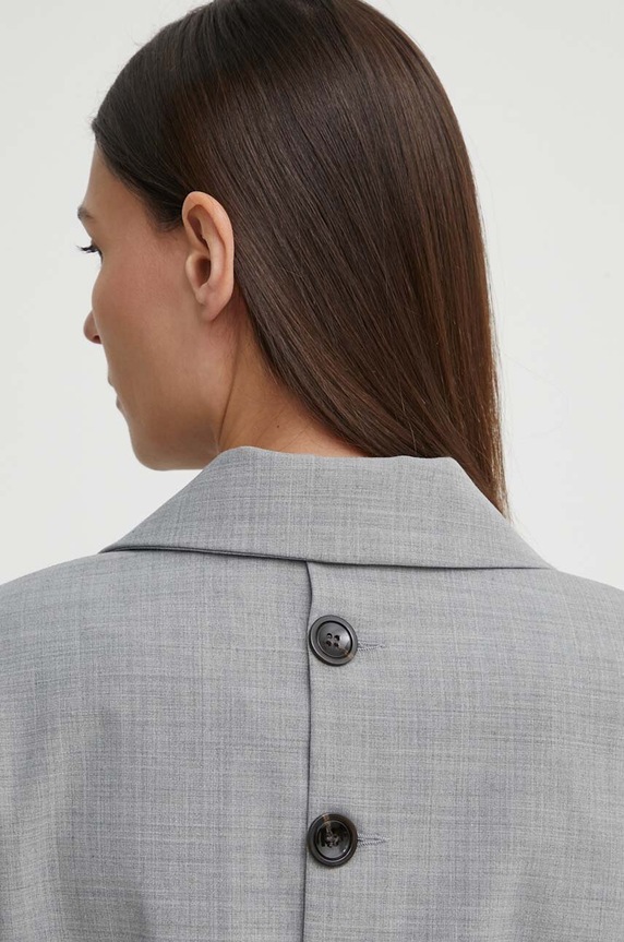 Blazer s příměsí vlny Alohas R100502 šedá