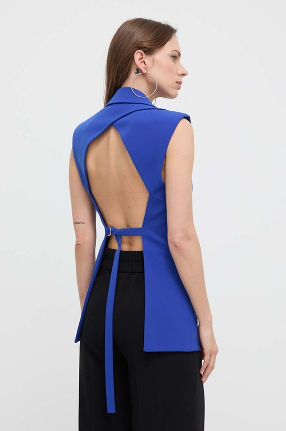Γιλέκο Patrizia Pepe 2S1486.A049 μπλε SS24