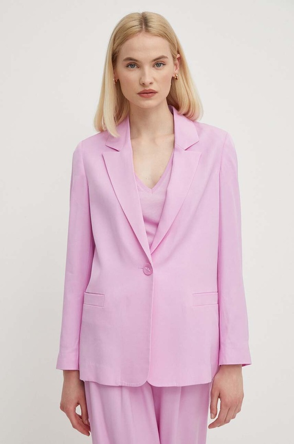Sisley marynarka tkanina różowy 29NMLW023