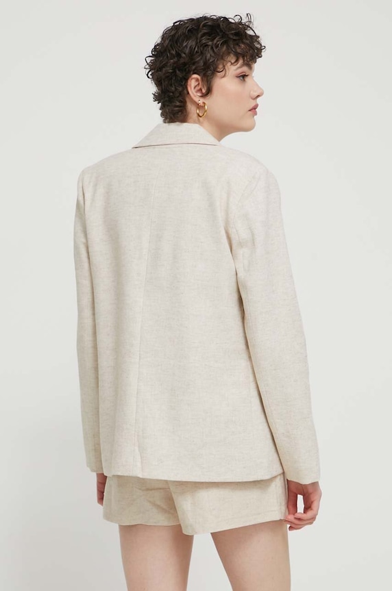 Дрехи Ленено сако Abercrombie & Fitch KI144.4038.185 бежов