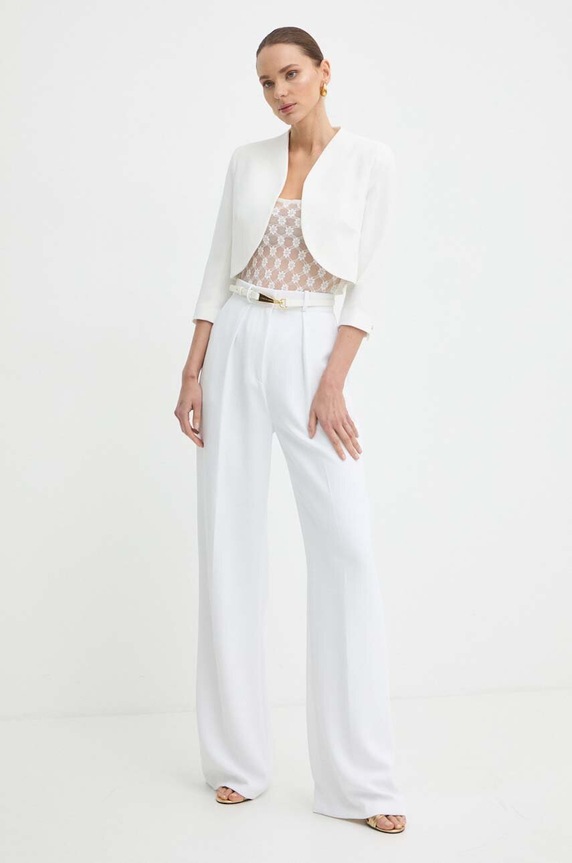 Morgan marynarka VELEO.F VELEO.F.OFF.WHITE beżowy SS26