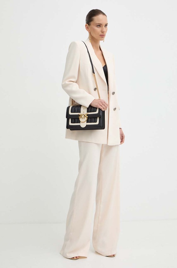 Σακάκι Elisabetta Franchi GI09542E2 μπεζ SS24