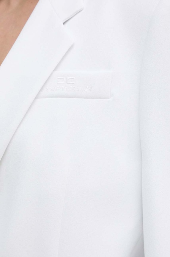 Σακάκι Elisabetta Franchi GI09642E2 λευκό