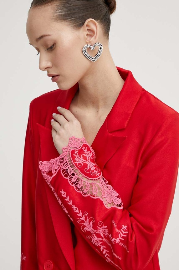 Never Fully Dressed marynarka czerwony NFDOU303.Red