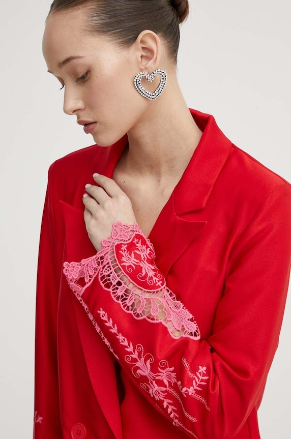 Never Fully Dressed marynarka czerwony NFDOU303.Red