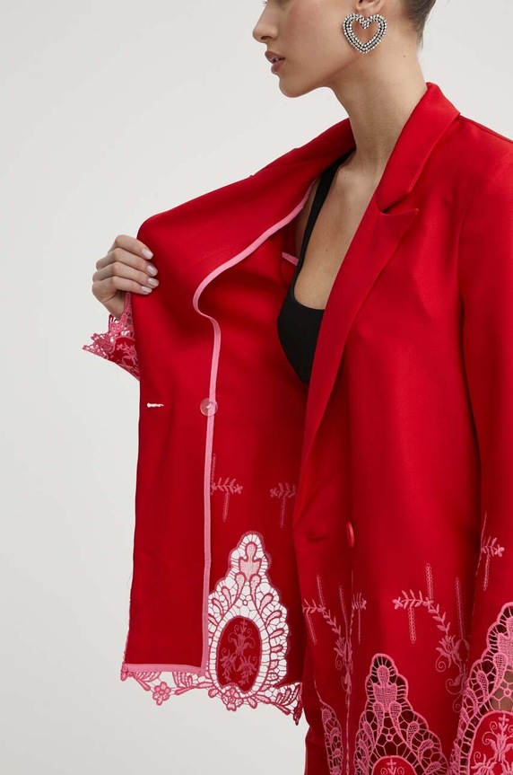 Never Fully Dressed marynarka NFDOU303.Red czerwony