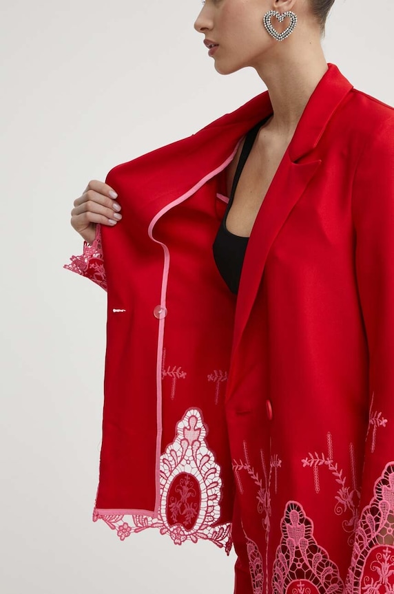 Never Fully Dressed marynarka NFDOU303.Red czerwony