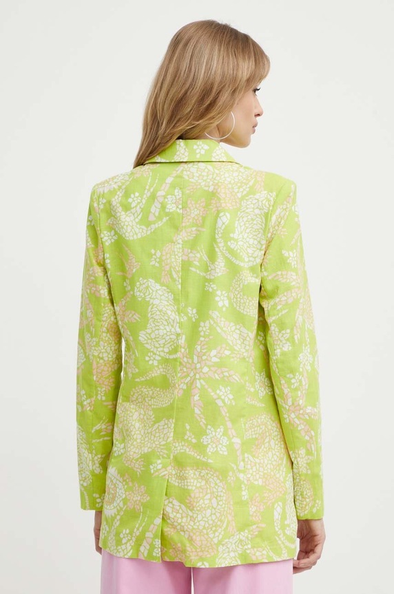 Одежда Пиджак с примесью льна Never Fully Dressed NFDOU307.Green зелёный