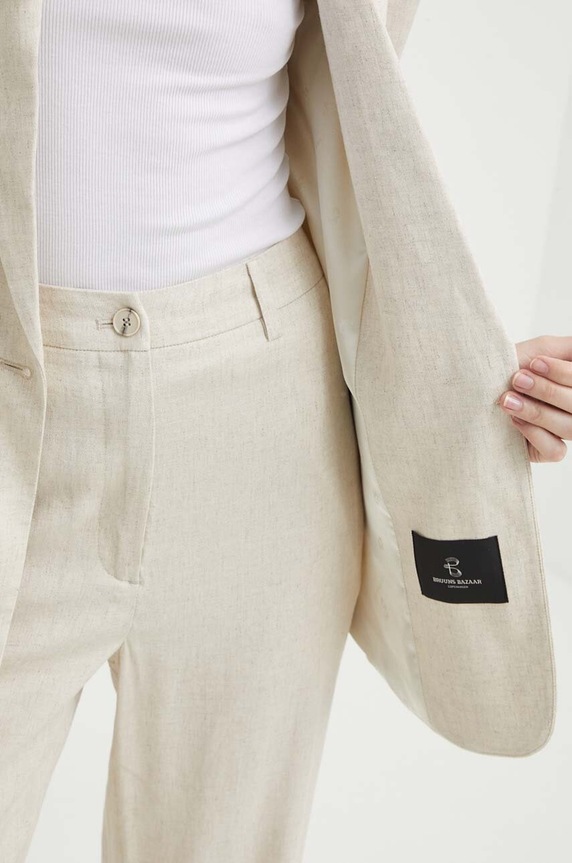 Bruuns Bazaar marynarka z domieszką lnu OxalisBBFreida blazer BBW3938